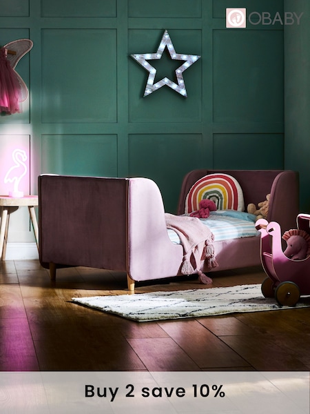 Obaby Pink Lumi Toddler Bed (E24056) | £290