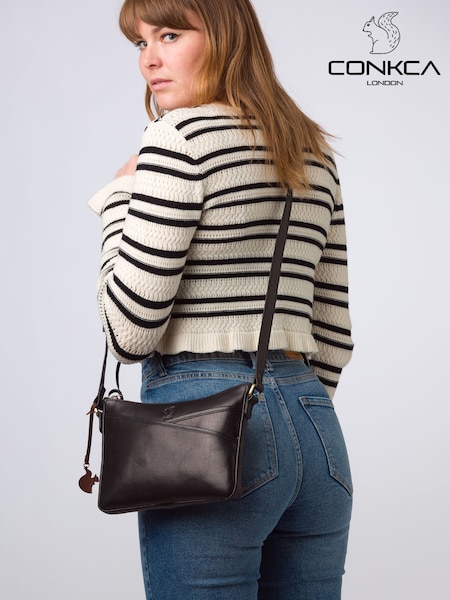 Conkca 'Viola' Leather Cross-Body Bag (E24581) | £39
