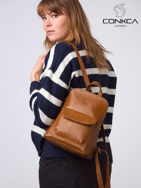 Conkca 'Kerrie' Leather Backpack (E24588) | £59