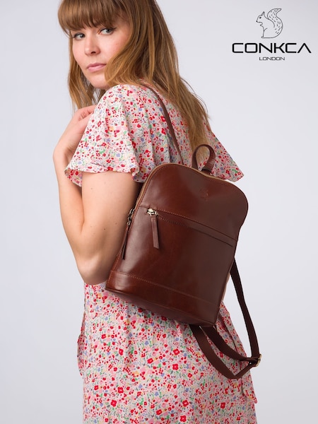 Conkca 'Amora' Leather Backpack (E24597) | £59