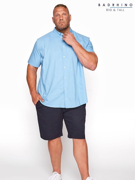 BadRhino Big & Tall Blue Stretch Chino Shorts (E24903) | £29