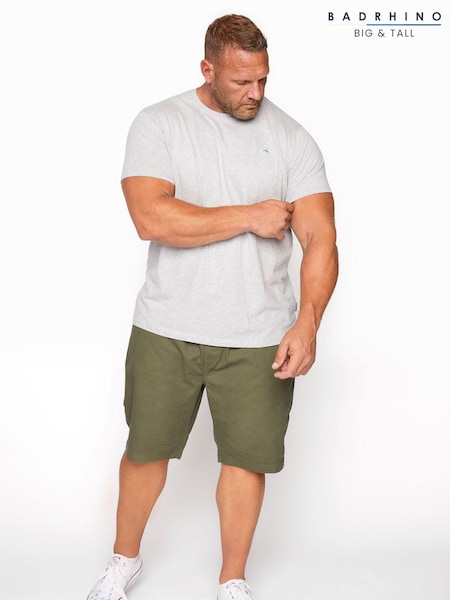 BadRhino Big & Tall Green Elasticated Waist Chino Shorts (E24908) | £29