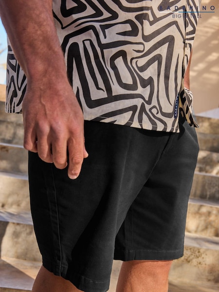 BadRhino Big & Tall Black Stretch Chino Shorts (E24916) | £29