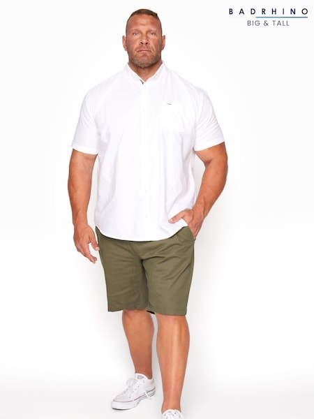 BadRhino Big & Tall Green Stretch Chino Shorts (E24918) | £29
