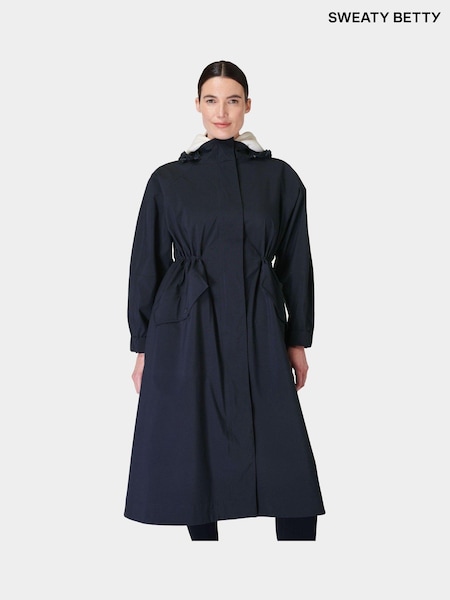 Sweaty Betty Blue Motion Longline Parka Jacket (E25258) | £220