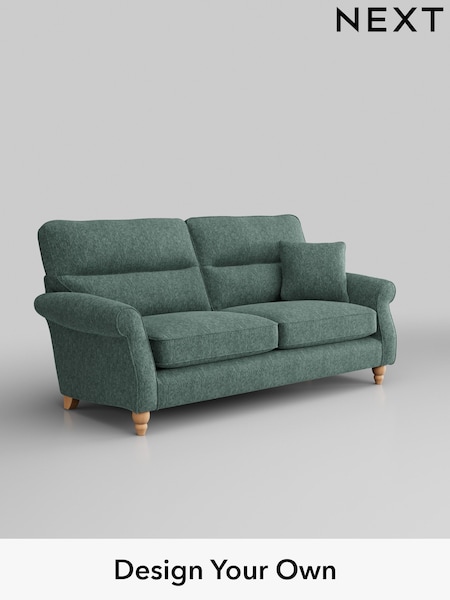 Cotswold Chenille/Mid Slate Teal Green Ashford Highback (E25293) | £1,425
