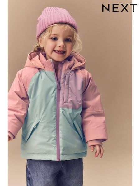 Multi Waterproof Colourblock Coat (9mths-7yrs) (E25304) | £32 - £36