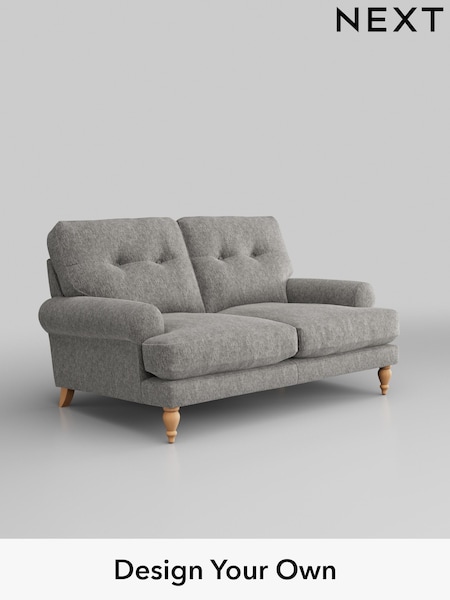 Cotswold Chenille/Silver Grey Erin Buttoned Back Deep Relaxed Sit (E25332) | £1,225