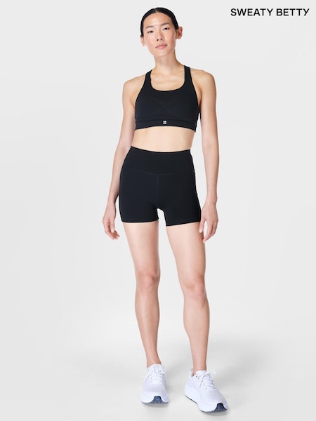 Sweaty Betty Black Power 4" Biker Shorts (E25342) | £50