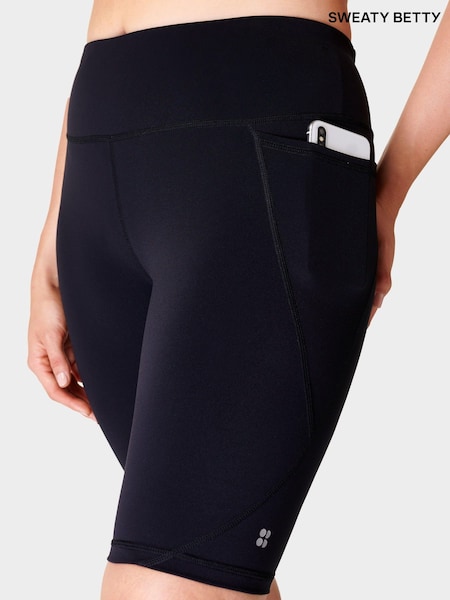 Sweaty Betty Black Light Power 9" Biker Shorts (E25354) | £60