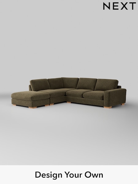 Cotswold Chenille/Dark Green Houghton Deep Relaxed Sit (E25383) | £2,675