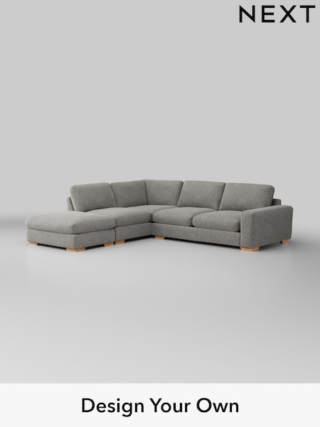 Cotswold Chenille/Silver Grey Houghton Deep Relaxed Sit (E25388) | £2,675
