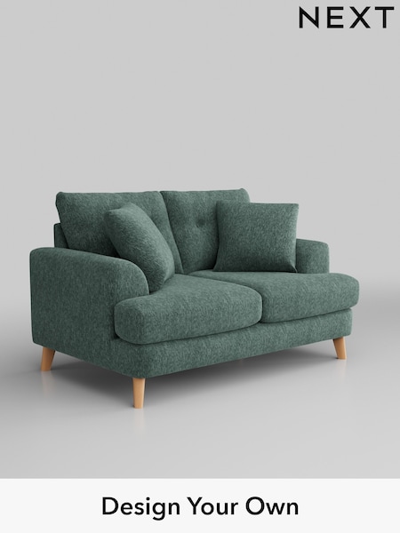 Cotswold Chenille/Mid Slate Teal Green Parker Buttoned Back (E25399) | £1,225