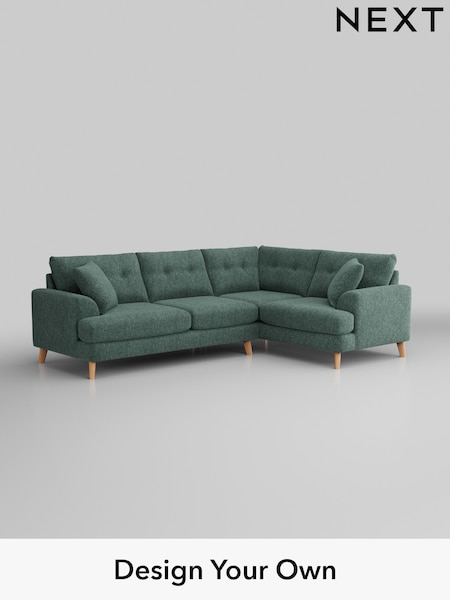 Cotswold Chenille/Mid Slate Teal Green Parker Buttoned Back (E25399) | £2,375