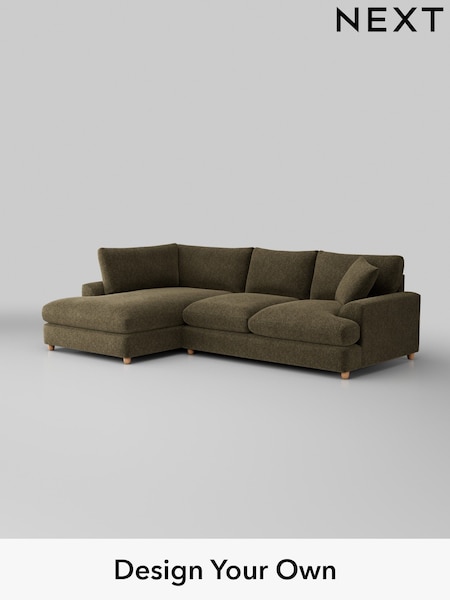 Cotswold Chenille/Dark Green Parker Platform Grand Relaxed Sit (E25402) | £2,375
