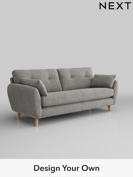 Cotswold Chenille/Silver Grey Wilson Buttoned Back (E25481) | £1,150