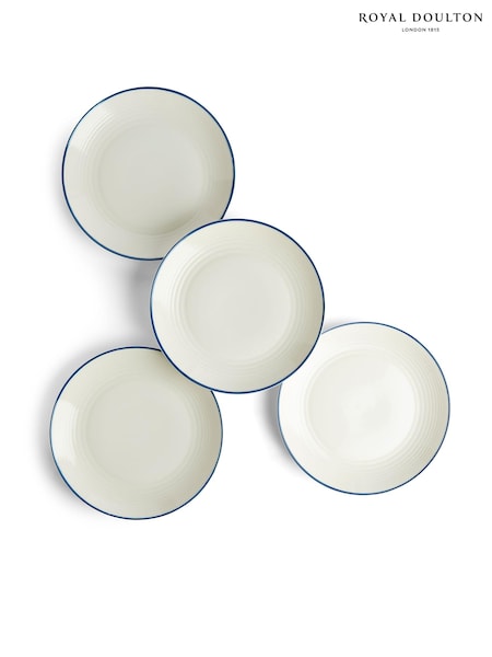 Royal Doulton Denim Line Gordon Ramsay Maze Dinner Plates Set of 4 (E25580) | £50