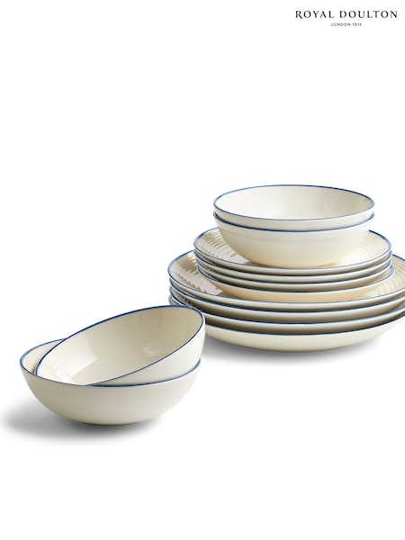 Royal Doulton Denim Line Gordon Ramsay Maze 12 Piece Dinner Set (E25837) | £140