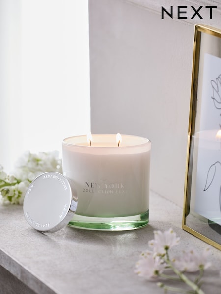 Jasmine & Orange Blossom Collection Luxe New York Candle (E25879) | £14