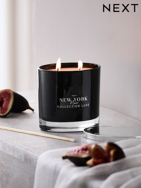 Noir Cassis & Coconut Collection Luxe New York 2 Wick Candle (E25880) | £14