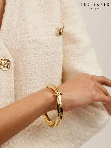 Ted Baker Gold Huulia Multi Hoop Bangle Bracelet (E25894) | £55
