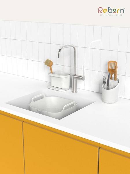 ReBorn Stone Sink Bowl Tidy Cutlery Drainer Bundle (E25991) | £75