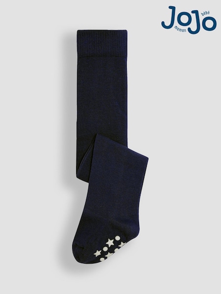 JoJo Maman Bébé Navy Cotton Rich Extra Thick Tights (E26039) | £9.50
