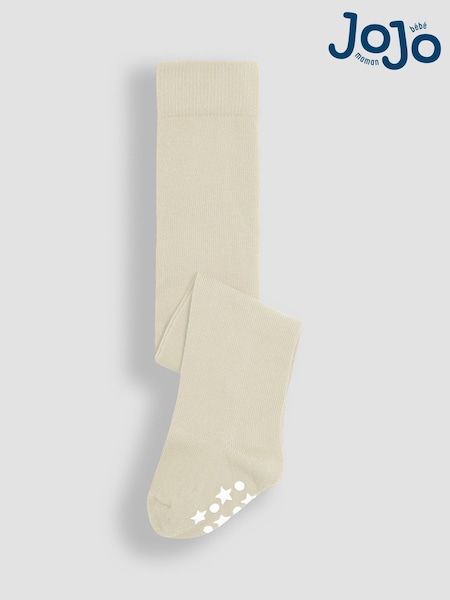 JoJo Maman Bébé Cream Cotton Rich Extra Thick Tights (E26044) | £9.50