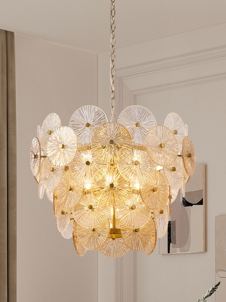Searchlight Bronze Kaleidoscope 9 Light Pendant Ceiling Light (E26071) | £538