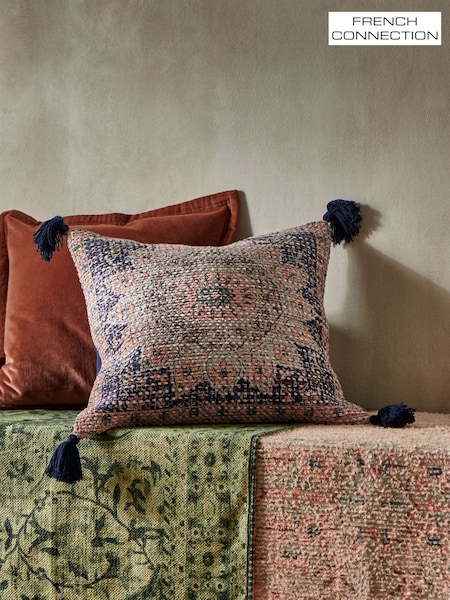 French Connection Blue Alby Cushion (E26237) | £25