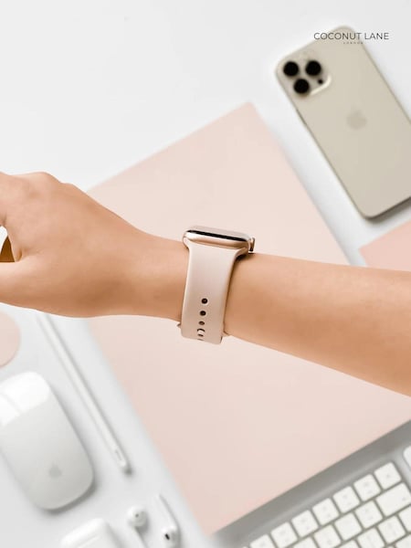 Coconut Lane Dusty Pink NAKD Apple Watch Strap (E26379) | £26
