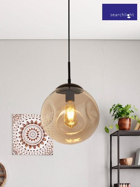 Searchlight Black Terra Pendant Ceiling Light (E26839) | £57