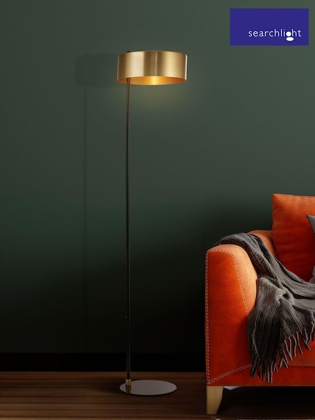 Searchlight Gold Aurelia Floor Lamp (E26847) | £115