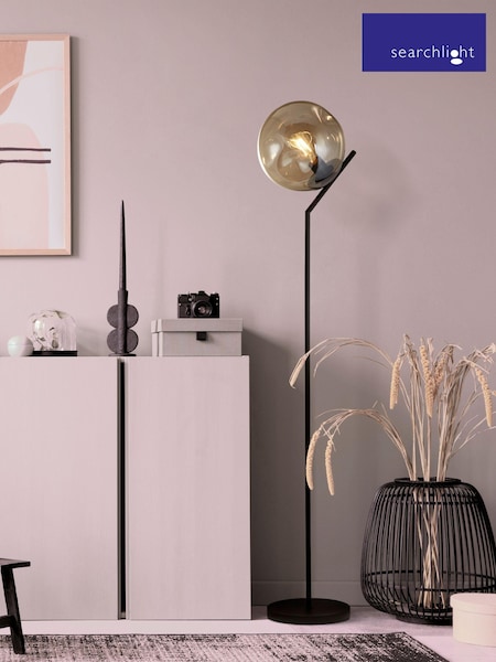 Searchlight Black Terra Floor Lamp (E26860) | £118