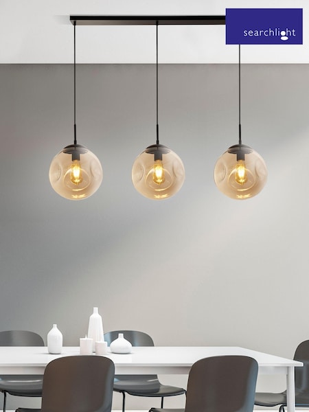 Searchlight Black Terra 3 Light Bar Ceiling Light (E26881) | £176