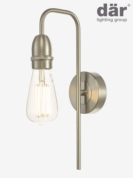 Dar Lighting Chrome Kiefer Wall Light (E26923) | £29