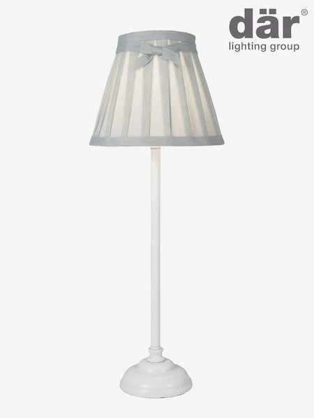 Dar Lighting White Grace Table Lamp (E26955) | £30