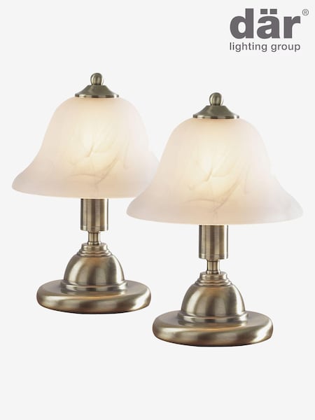 Dar Lighting Brass Gloucester Touch Table Lamp (E26974) | £62