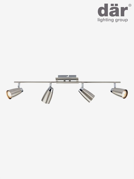 Dar Lighting Chrome Loft 4 Light Bar Spotlight (E26994) | £136