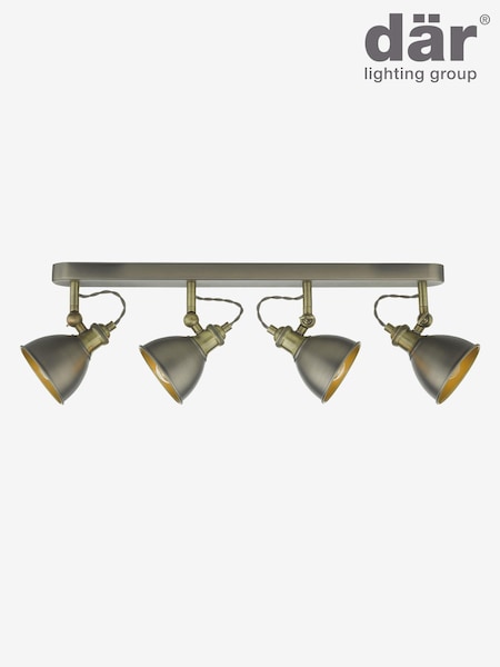 Dar Lighting Chrome Governor 4 Light Bar Spotlight (E26995) | £120