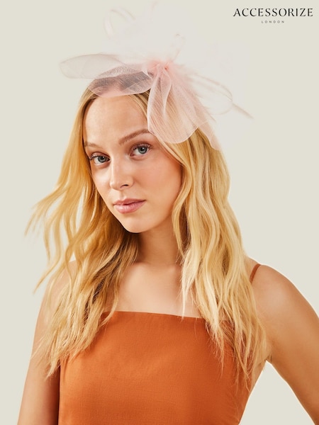 Accessorize Pink Mia Mini Crin Fascinator (E27243) | £30