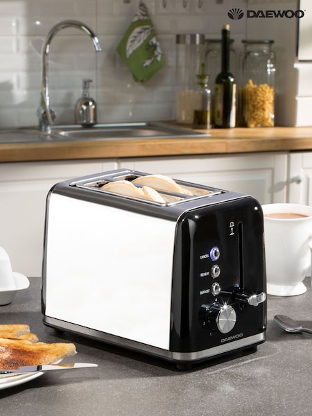 Daewoo Black Kensington 2 Slice Toaster (E27854) | £30
