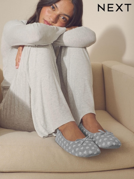 Grey Ballet Slippers (E27922) | £10