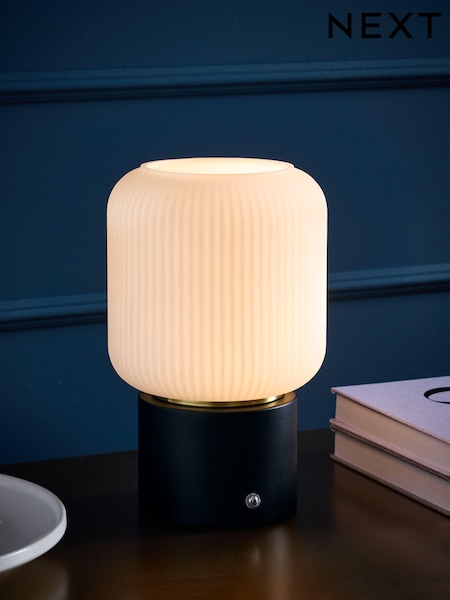 Black Ryker Rechargeable Wireless Table Lamp (E27992) | £42