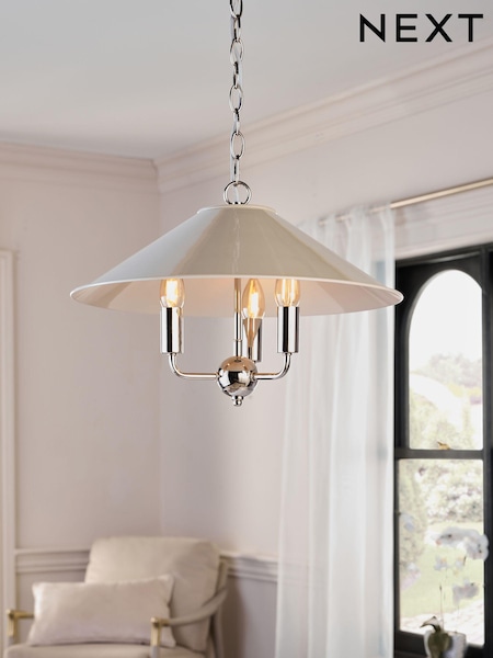 White Sherbourne 3 Light Chandelier Ceiling Light (E28005) | £99