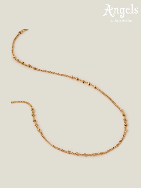 Accessorize Gold Tone Stainless Steel Bobble Chain Necklace (E28104) | £18