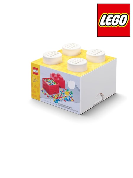 LEGO White Storage Brick 4 Scaled Up Stackable Storage Box (E28360) | £20