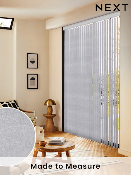 Grey Vog Made to Measure Vertical Blinds (E28376) | £48