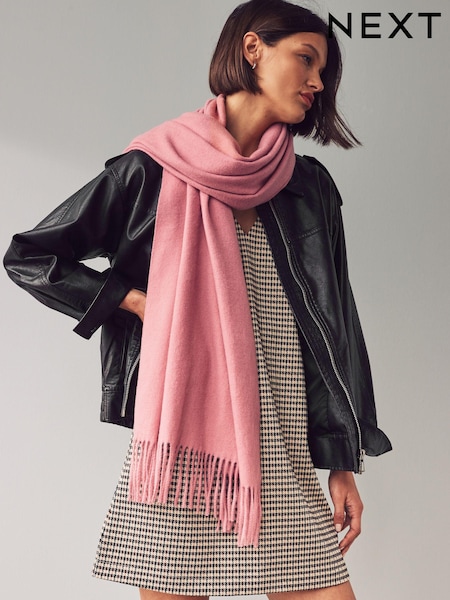Pink Super Soft Midweight Scarf (E28427) | £16