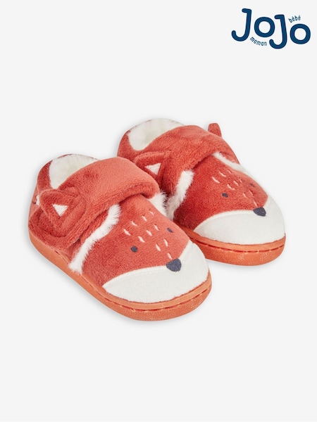 JoJo Maman Bébé Orange Fox Slipper Shoes (E28711) | £16.50